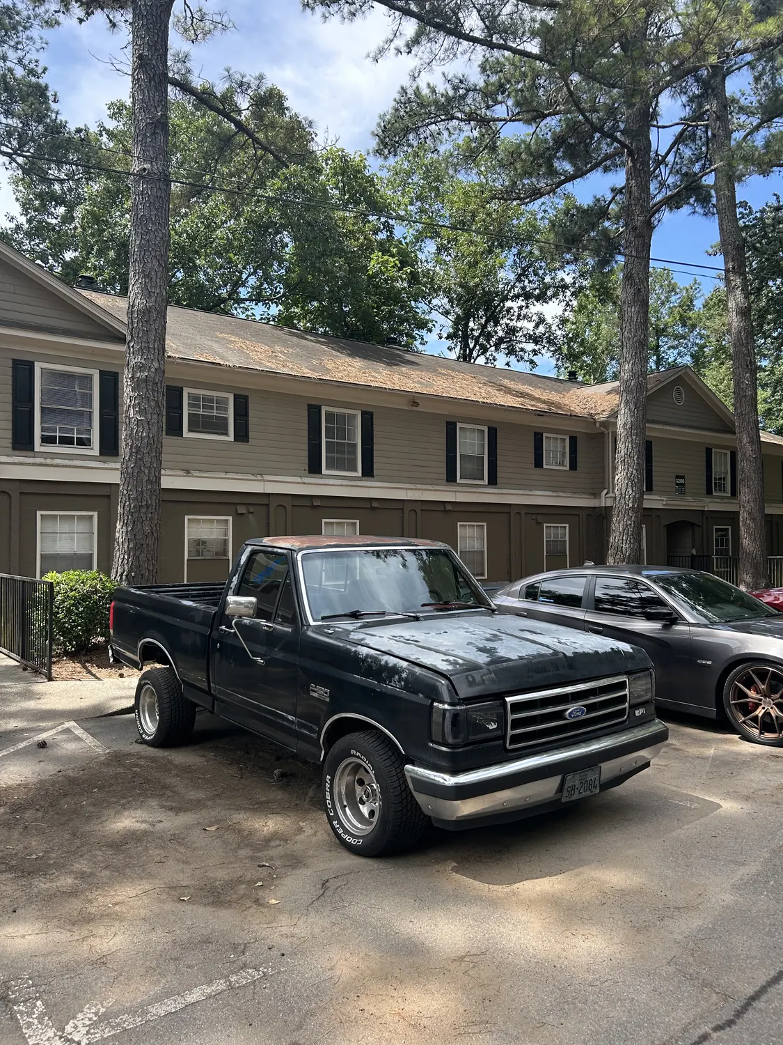 Black pickup truck after a mobile windshield replacement