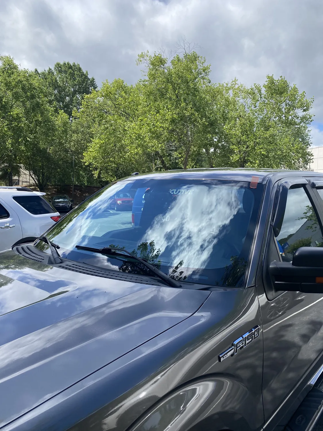 Black SUV after a mobile windshield replacement